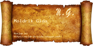 Moldrik Gida névjegykártya